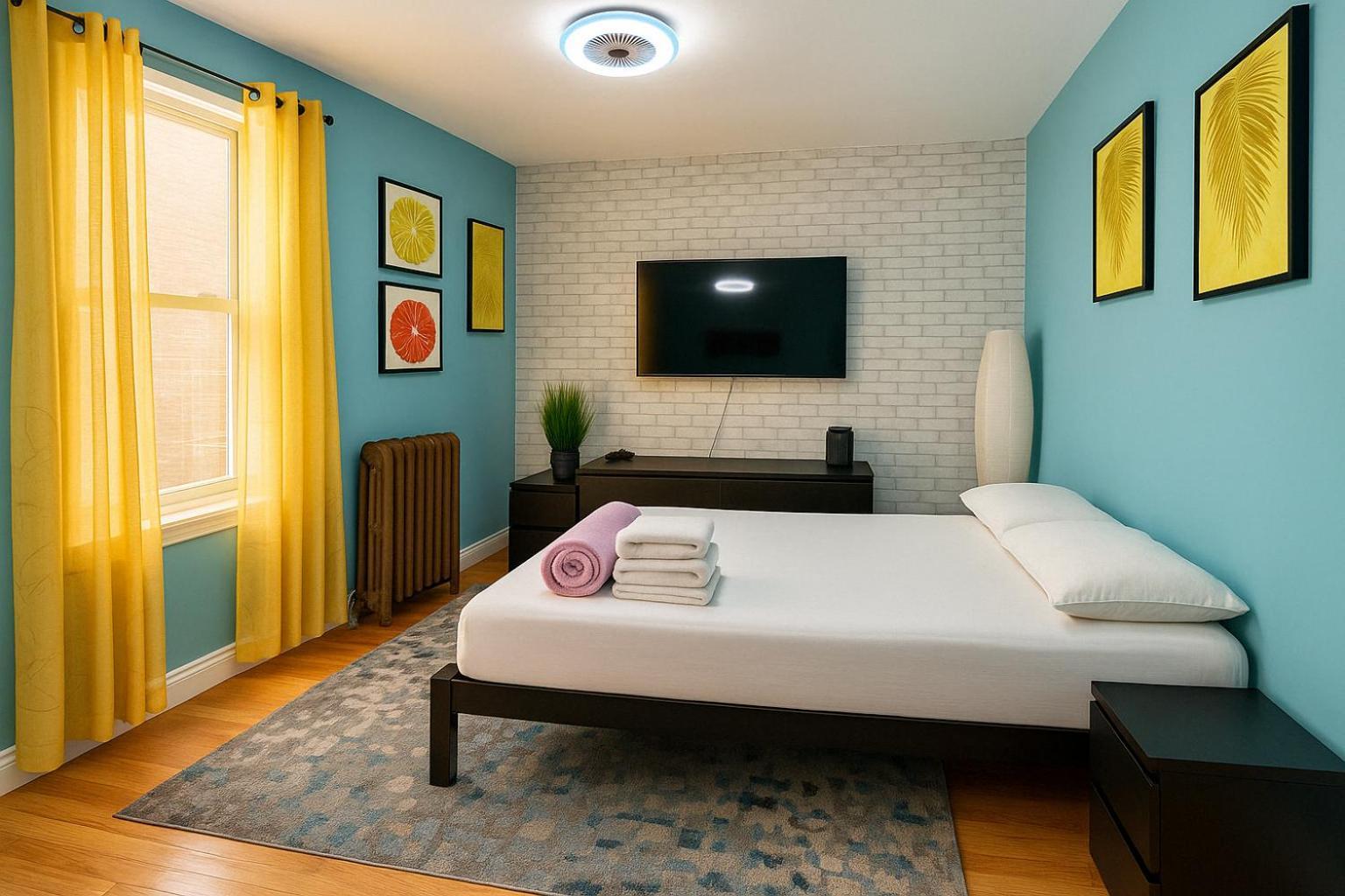 Modern Xl Queen Room Comfort & Character In Harlem Nova York Exterior foto