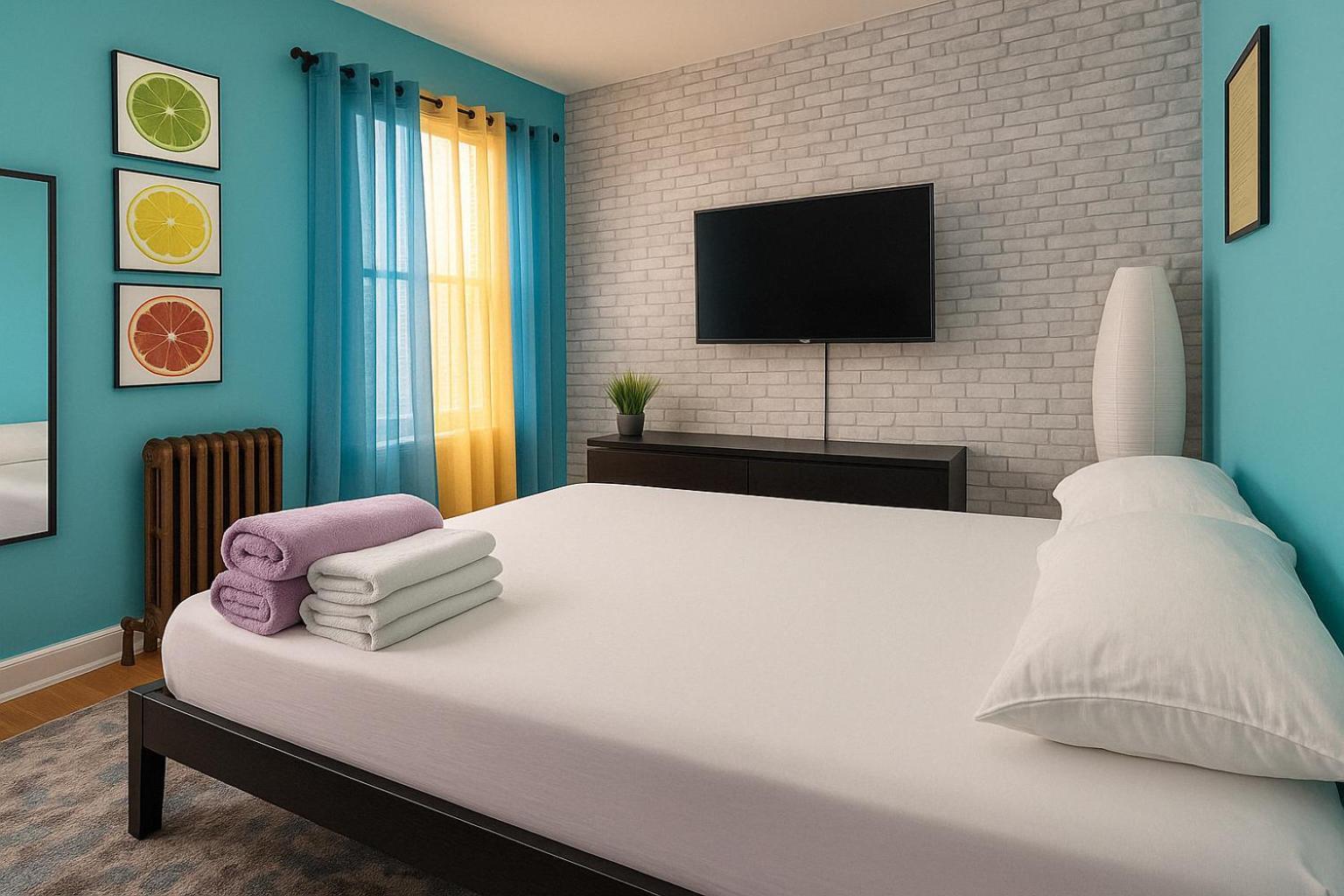 Modern Xl Queen Room Comfort & Character In Harlem Nova York Exterior foto